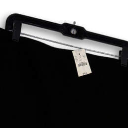 NWT Womens Black Flat Front Back Zip Short Straight & Pencil Skirt Size 12 alternative image