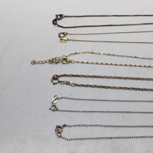 Assortment of 5 Sterling Silver Necklaces - 18.0g image number 13