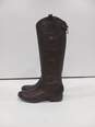 Sam Edelman Brown Leather Zip Riding Style Boots Size 7M image number 3