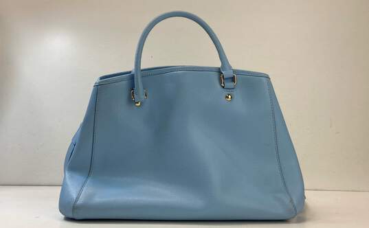 Coach Leather Crossbody Bag Baby Blue image number 3