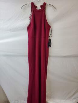 Lulus Red Lace Halter Maxi Dress Size S
