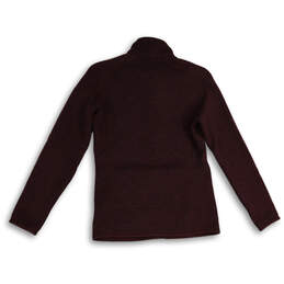 Womens Purple Better Sweater Long Sleeve Full-Zip Fleece Jacket Size Small alternative image