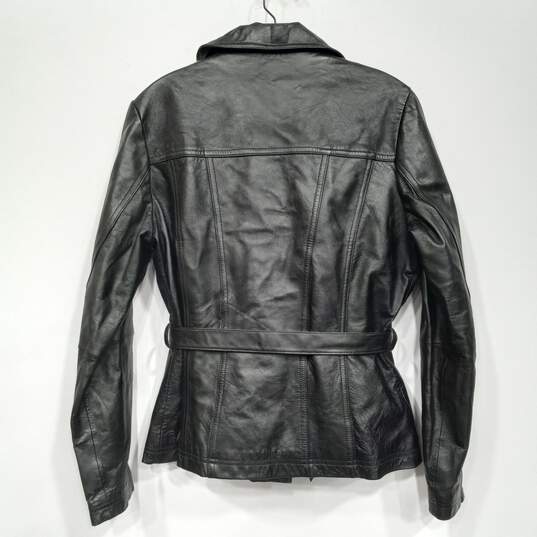 Willsons Leather Maxima Belted Leather Jacket Women's Size L image number 2