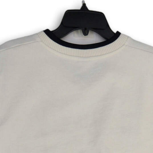 Mens  White Tight-Knit Sleeveless V-Neck Sweater Vest Size X-Large image number 4
