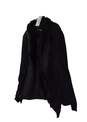 Womens Black Long Sleeve Faux Fur Collared Cardigan Sweater Size PS image number 2