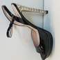 Miu Miu Ankle Strap Peep Heel Women's Size 38 Patent Black AUTHENTICATED image number 2