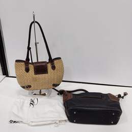 2pc Set of Women's Vintage Brighton Leather Handbags alternative image