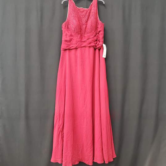 Azazie Women Maroon Lace Bodice Gown Sz20 NWT image number 1
