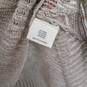 Eileen Fisher Beige V-Neck Linen Cotton Blend Fishnet Sweater Size Medium image number 3