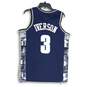 NWT Nike Mens Blue NBA Georgetown Hoyas Allen Iverson #3 Basketball Jersey Sz M image number 2