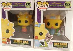 The Simpsons Treehouse Of Horror Demon Lisa & Alien Maggie Funko Pop Figures IOB