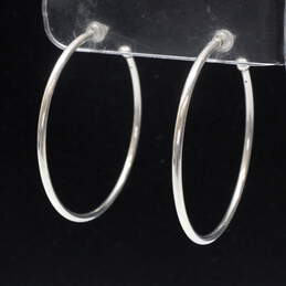 Sterling Silver Hoop Earrings - 4.44g alternative image