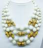 VNTG Mid Century Japan Bamboo & Speckled Bead Multi Strand Necklace image number 1