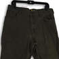 Mens Gray Denim 5-Pocket Design Straight Leg Work Pants Size 36x34 image number 3