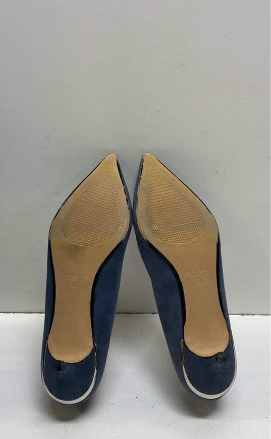 Zara Basic Blue Pump Heel Women 9.5 image number 7