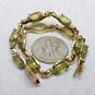 10K Yellow Gold Marquise Cut Peridot Tennis Bracelet - 7.9g image number 4