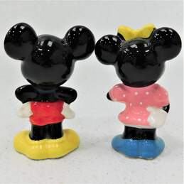 Vintage Ceramic Pie Eye Mickey and Minnie Mouse Figurines Walt Disney Japan alternative image