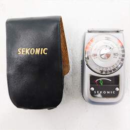 Vintage Sekonic Auto - Leader 3 Light Meter For Camera With Case