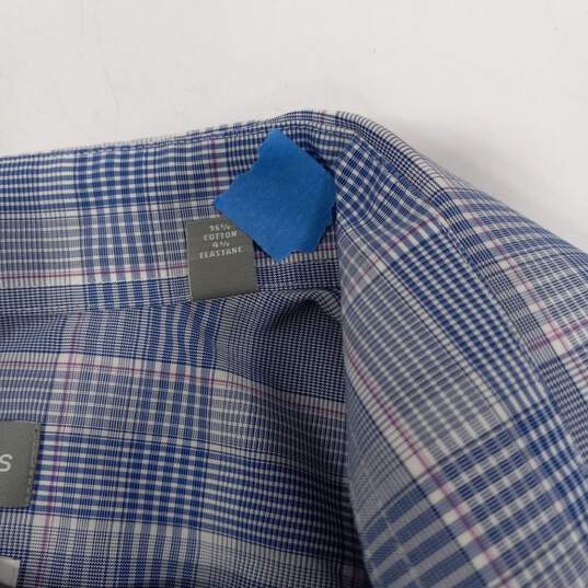 Michael Kors Blue Dress Shirt Men's Sizes 20/34-35 image number 5