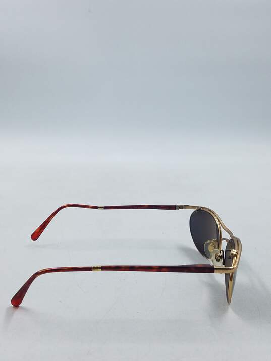 Maui Jim Gold Oval Sunglasses image number 5