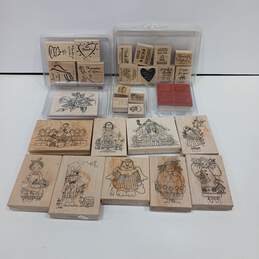 Lot Of Rubber Crafting Stamps