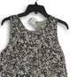 NWT J. Crew Womens Black White Floral Sleeveless Back Zip A-Line Dress Size 4 image number 3