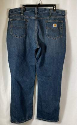 Carhartt Mens Blue Medium Wash 5-Pocket Design Denim Straight Jeans Size 42X30 alternative image