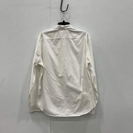 Burberry Mens White Long Sleeve Button Spread Collar Button-Up Shirt Size L/COA alternative image