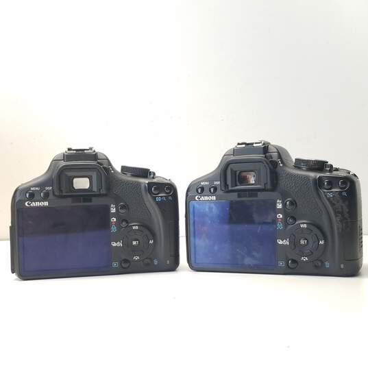 Set of 2 Canon EOS Rebel T1i 15.1MP Digital SLR Cameras Body Only image number 5