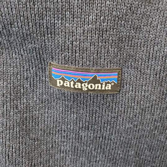Patagonia 1/4 Zip Fleece Sweatshirt Size Medium Dark Blue image number 3