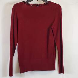 Vertigo Women Burgundy Accent Sweater M NWT alternative image