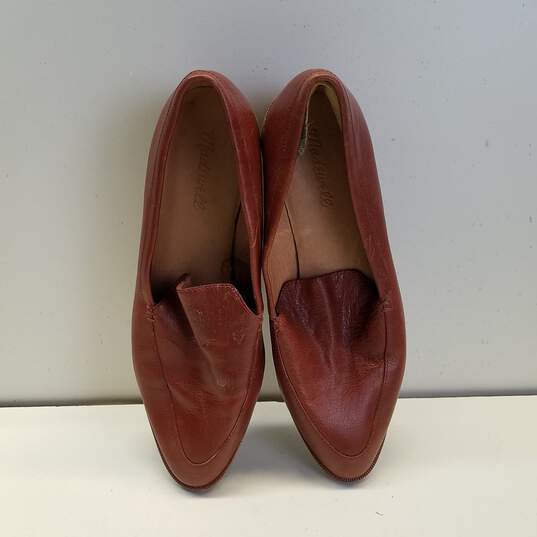 Madewell H2419 The Frances Brown Leather Loafers Flats Shoes Women's Size 8.5 M image number 6