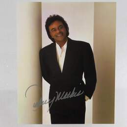 Johnny Mathis signed 8x10