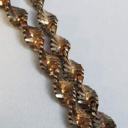 Sterling Silver Two-Tone Twisted 24inch Necklace 12.4g alternative image