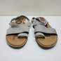 SOREL Womens Ella Sandal Gray Crisscross Ankle Strap Sandals Size 8 image number 1
