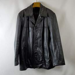 Jim & MaryLou Men's Black Leather Jacket SZ XL