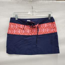 Patagonia WM's Navy Blue & Pink Mini Swimwear Skirt Size 4