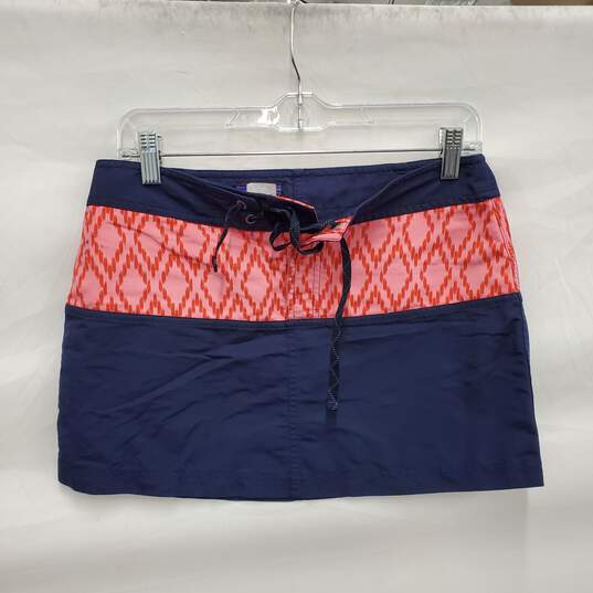 Patagonia WM's Navy Blue & Pink Mini Swimwear Skirt Size 4 image number 1