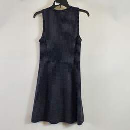 Theory Women Grey/Black Stripe Dress S alternative image