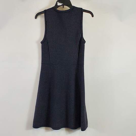 Theory Women Grey/Black Stripe Dress S image number 2
