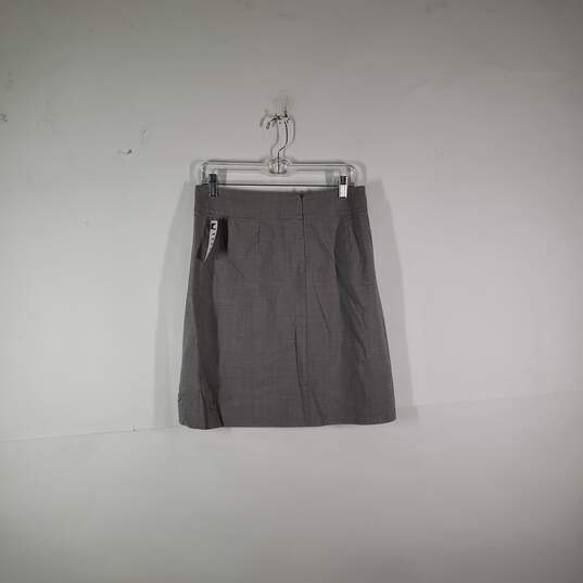 Womens Stretch Flat Front Back Zip Short Straight And Pencil Skirt Size 6P image number 2