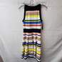 Milly Multi Striped Sleeveless Flare Dress Size P image number 2