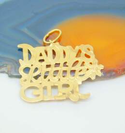14K Yellow Gold Daddy's Little Girl Charm 0.4g