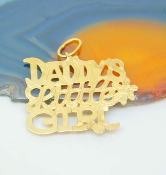 14K Yellow Gold Daddy's Little Girl Charm 0.4g image number 1