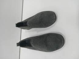 Leather Gray Loafer Style Casual Shoes Size 6.5