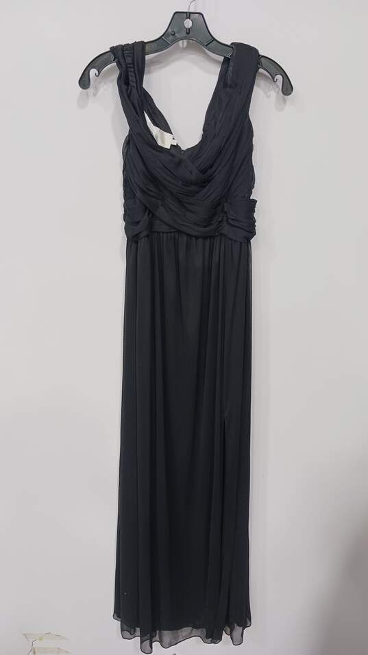 Black Empire Waist Maxi Formal Gown Size 8 image number 1
