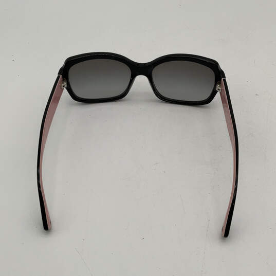 Womens 5053 11 Black Gray Lens Classic Full Rim Rectangular Sunglasses image number 2