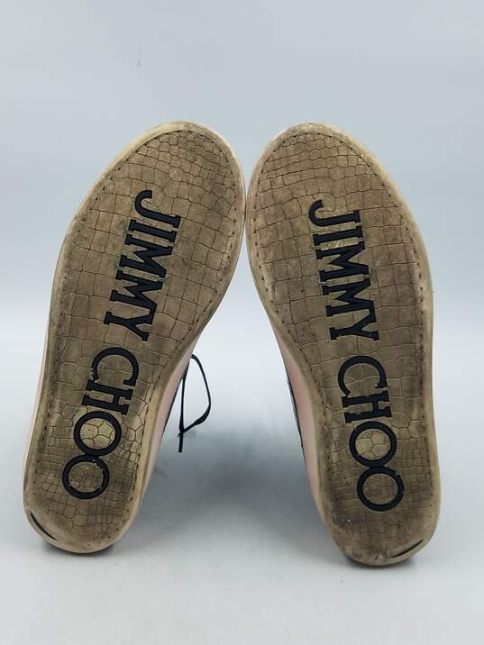 Authentic Jimmy Choo Black Croc Mid Sneaker M 7 image number 5