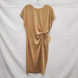 NWT Halogen Twisted Tan Beige Sheath Dress Size 1