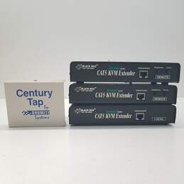 3 Black Box Servswitch Brand CAT5 KVM Extender 2 Remote, 1 Local; and Century Tap By Shomiti Systems